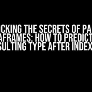 Unlocking the Secrets of Pandas DataFrames: How to Predict the Resulting Type After Indexing